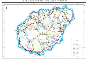 海南省农场公司综合交通体系规划图